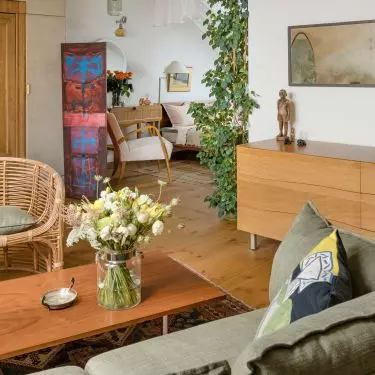 The new arrangement is filled with earthy colors
