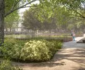 Visualizations of the new park in Krakow