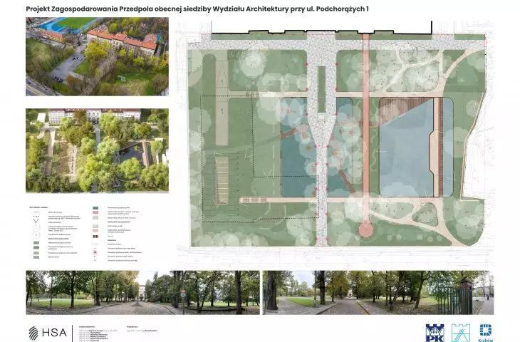 Design plan with landscaping