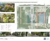 Design plan with landscaping