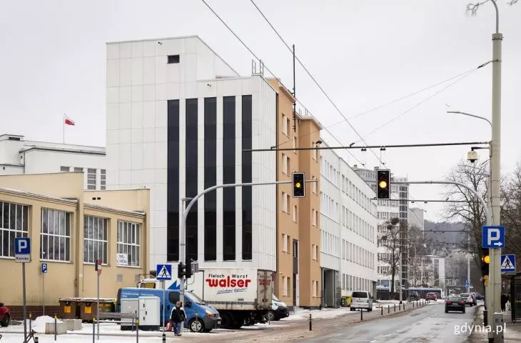 Revitalized Building B with an added section on the side of the Market Hall