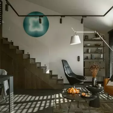 The interior is decorated with a painting by Tamara Berdowska