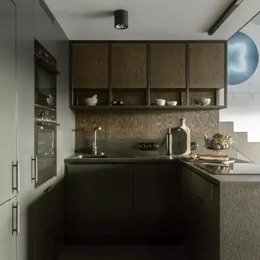 All the furniture was created in a friendly carpentry shop