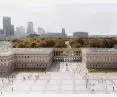 a project for the reconstruction of the Saxon Palace, the Brühl Palace and the townhouses on Królewska Street in Warsaw by the WXCA studio