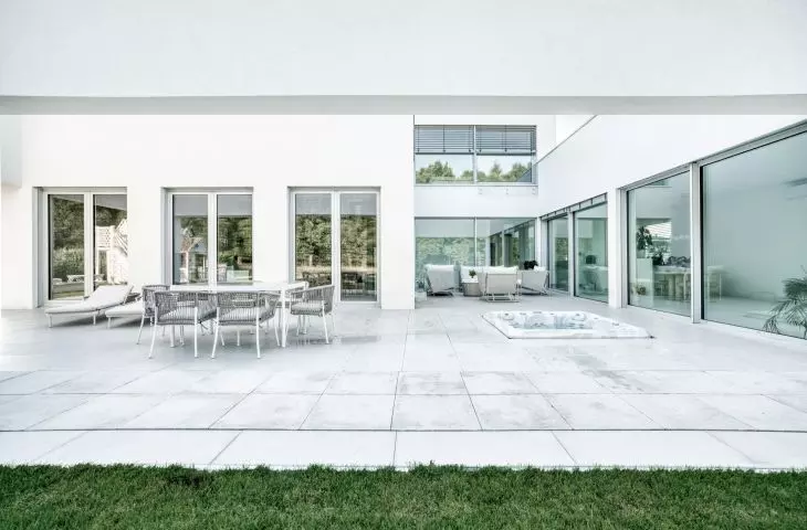 exterior spaces of the house