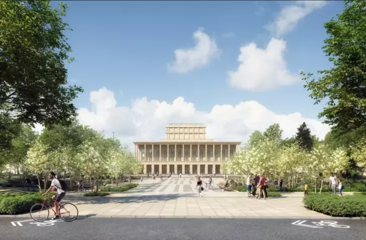 Life in Dabrowski Square is to be concentrated in separate food and beverage zones and areas for skateboarding or rollerblading. 