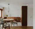 Veneered fronts of the built-in in the kitchen