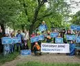 happening nad Drną w Warszawie uświadamiający problem rzek ukrytych pod ziemią w polskich miastach