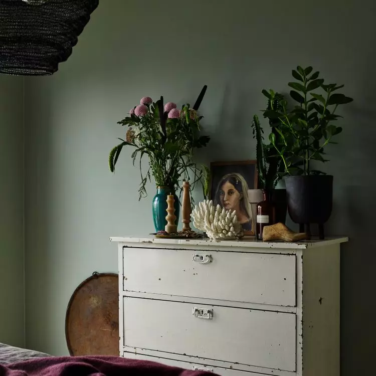 Go to a flea market to look for unique furnishings