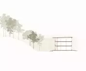 Cross-section of a large residential building