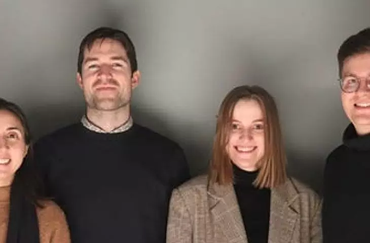 Project team, from left: Sarita Poptani, Guðni Asgeirsson, Marta Lata, Mateusz Pietryga