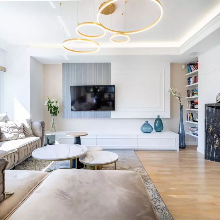 Sand corner is the focal point of the living room