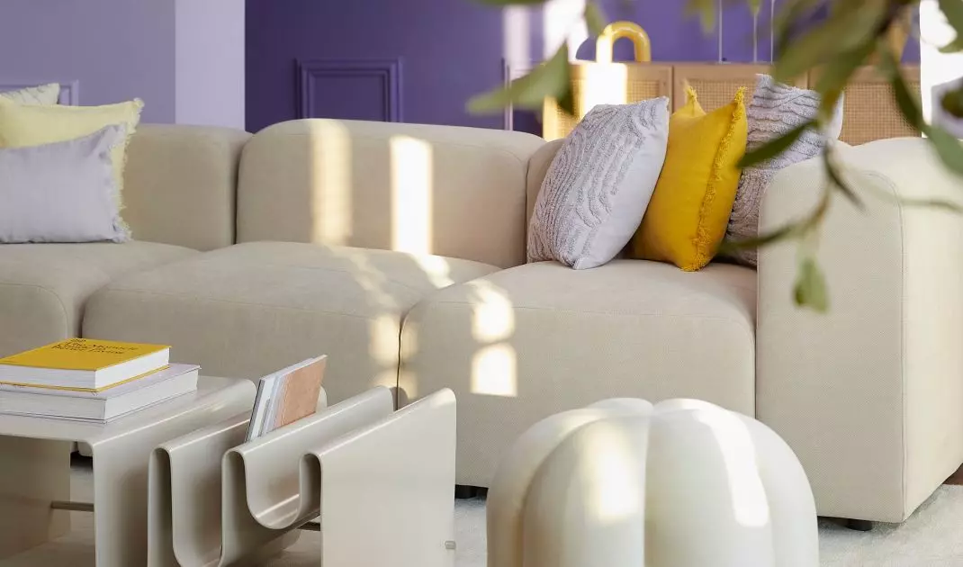 The poufs can come in different shapes, colors and upholstery materials