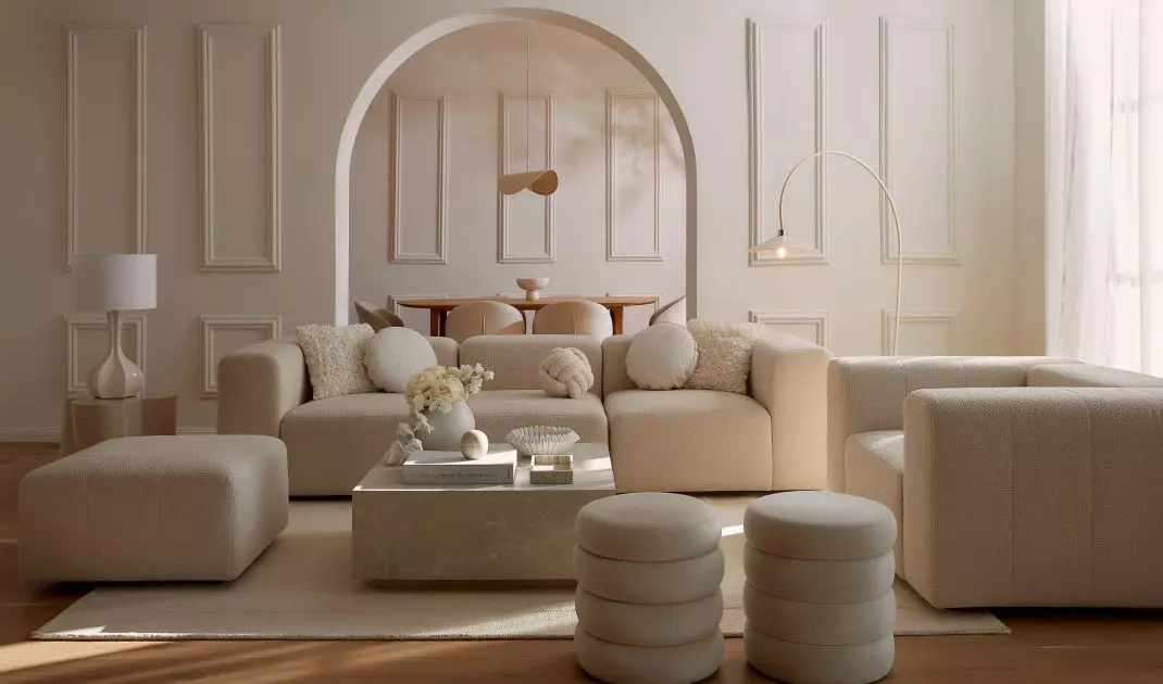 The poufs can have different fillings, such as polyurethane foam, polystyrene balls and sponge