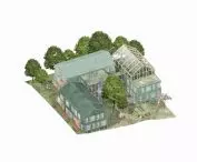 Exemplary new residential development, the authors used, among other things, green roofs