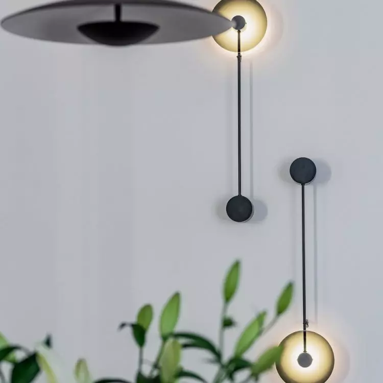 The architect used designer lighting