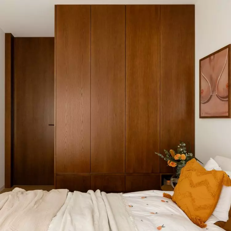 The arrangement is dominated by neutral colors
