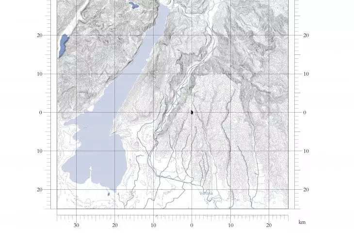 Mapa hydrologiczna terenu