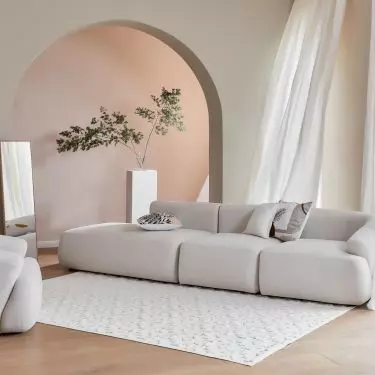 Opt for furniture with rounded shapes