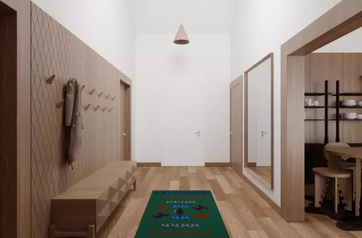 Interior of summer house, hallway