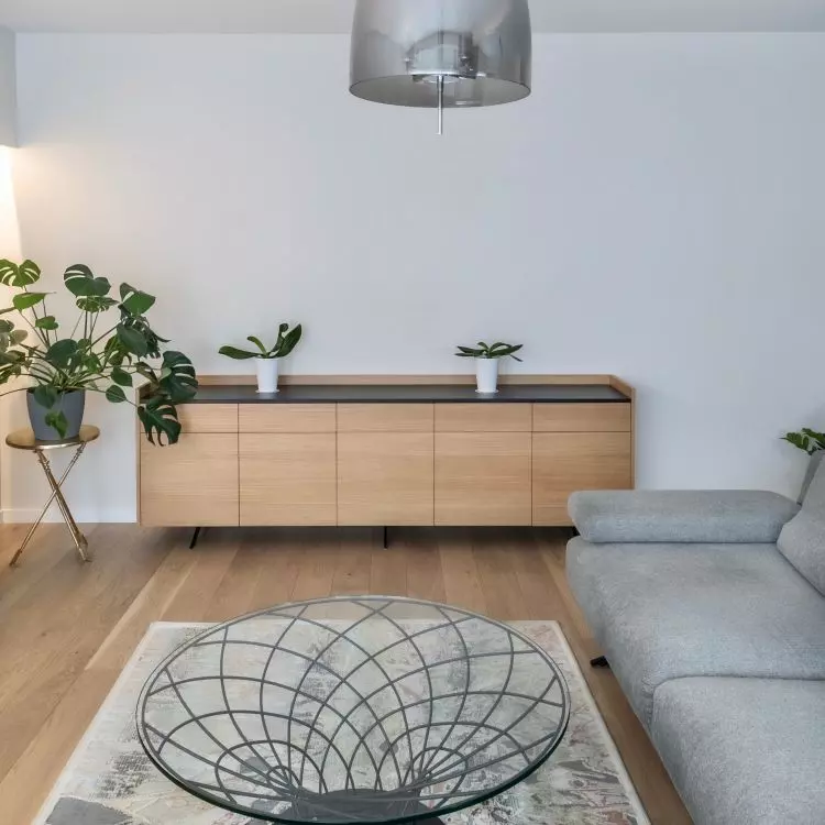 Grey sofas have a minimalist form