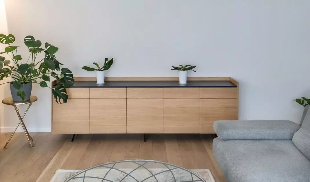 Grey sofas have a minimalist form