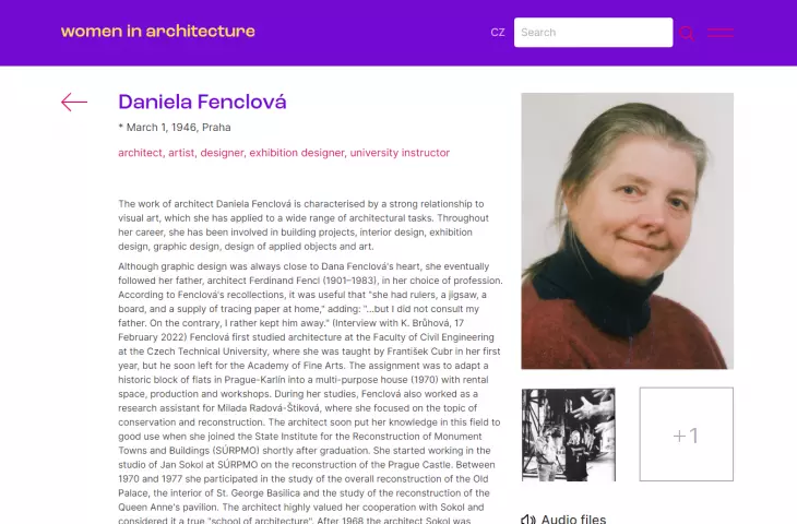 Biographies of female architects
