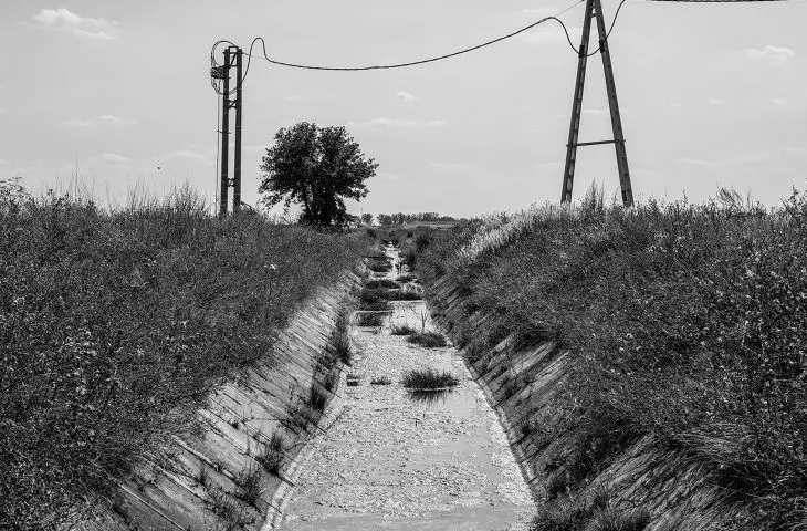 Drainage system from Konin Lignite Mine in Tomislawice 