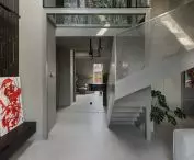 The apartment consists of two levels