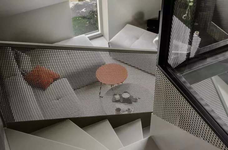 Floor view of the living room space