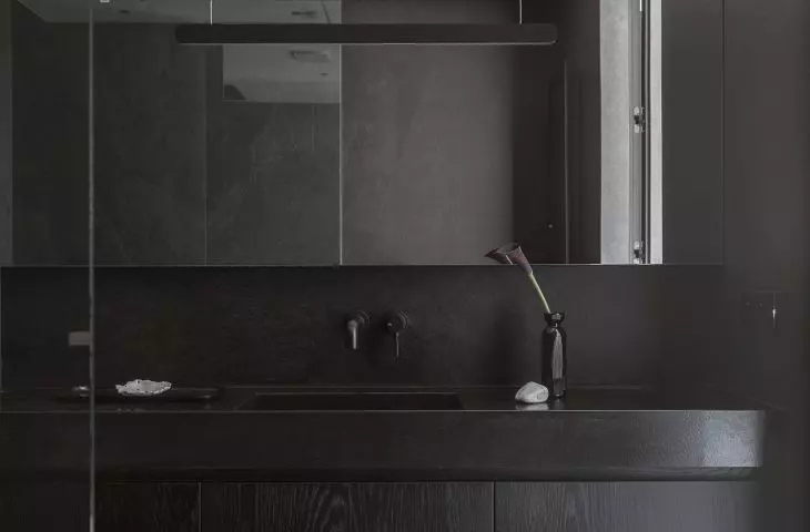 Next to the study is a bathroom