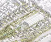 Third Prize; Sensory Impact of the Urban Fabric. Redefinition of the spatial dominant in the urban structure on the example of the project of a multifunctional urban establishment in Warsaw.