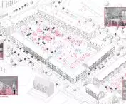 Second Prize; Familok of the 21st century - revitalization of the historic Werdon patronage estate in Ruda Śląska.