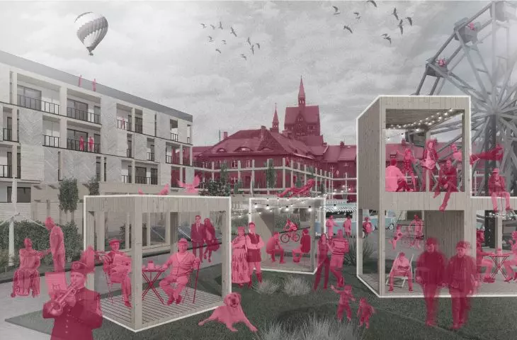 Second Prize; Familok of the 21st century - revitalization of the historic Werdon patronage estate in Ruda Śląska.
