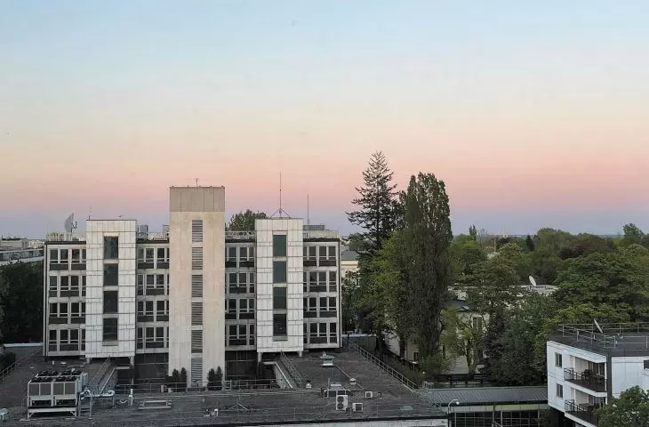 Earth's shadow over Warsaw 10.05.2023