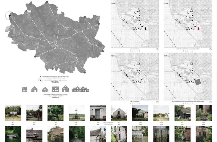 etapowanie i analiza kształtów budynków z wybranego obszaru