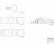 Przekrój projektowanego obiektu