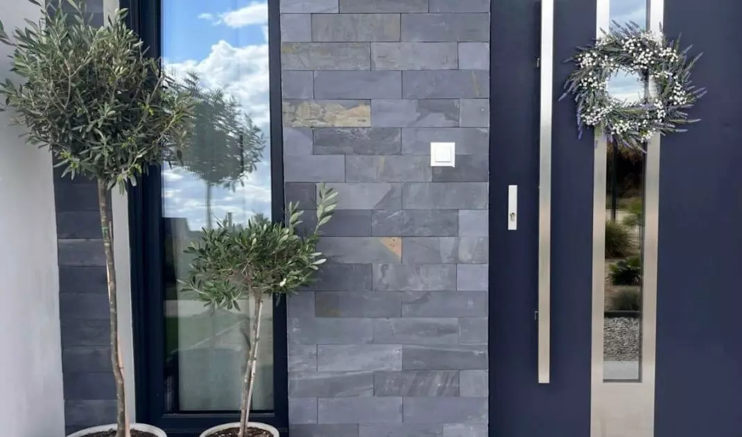 Stone is a great material for a facade