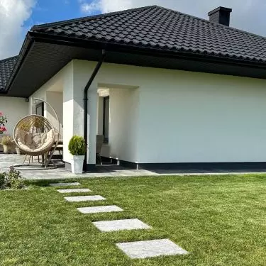 Use limestone tiles to delineate pathways
