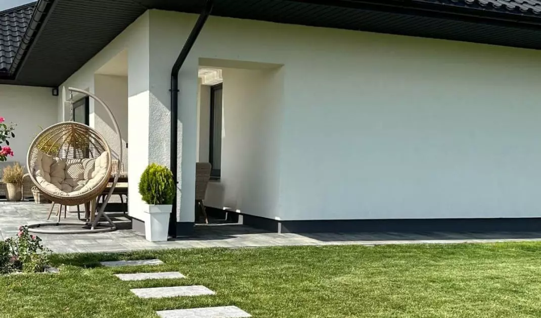 Use limestone tiles to delineate pathways