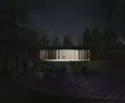 view from the park, night