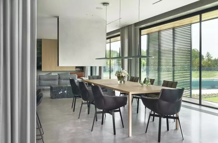 view of the living area