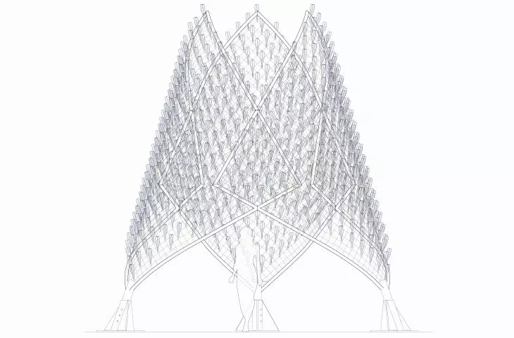 Komorebi Pavilion, drawing