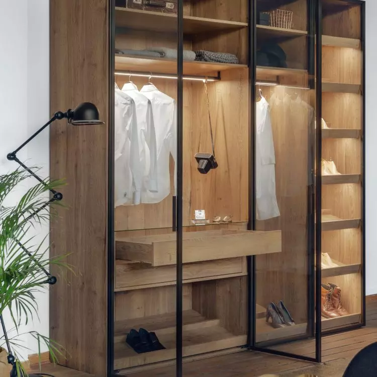 Swinging doors are more stable, but require more space