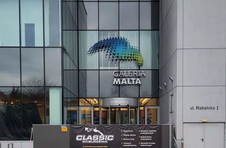 rozbiórka Galerii Malta w Poznaniu, 21.02.2024