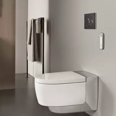 You can operate the wash toilet with a remote control, control panel or app