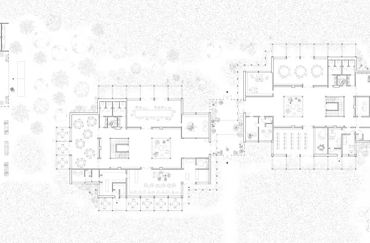 Projekt Re-Sanatorium, rzut parteru 