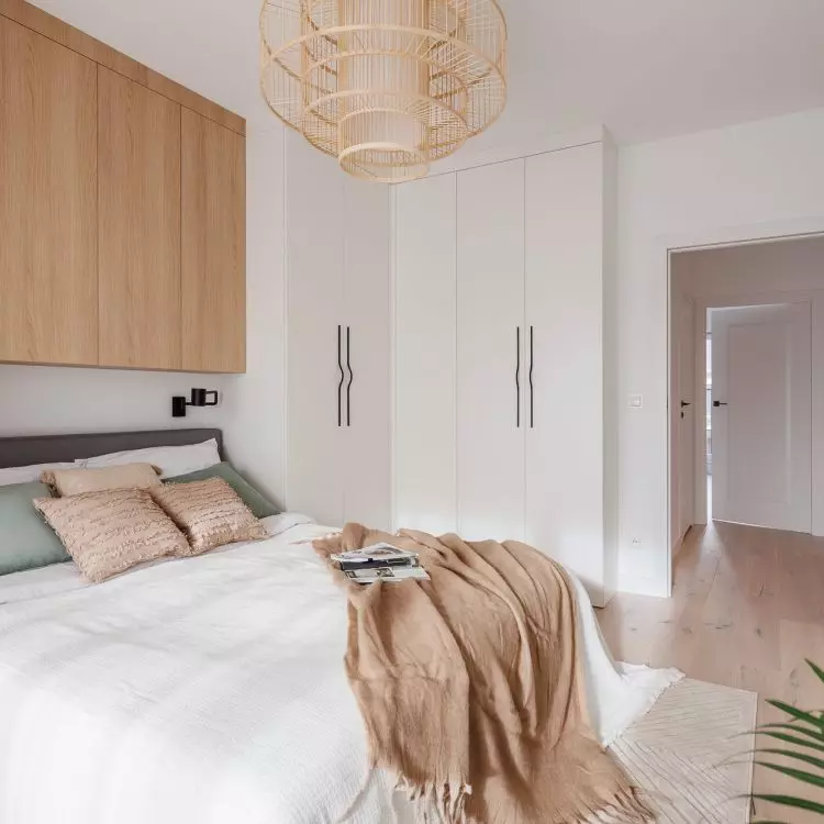 Boho style lamp adds natural charm to the interior