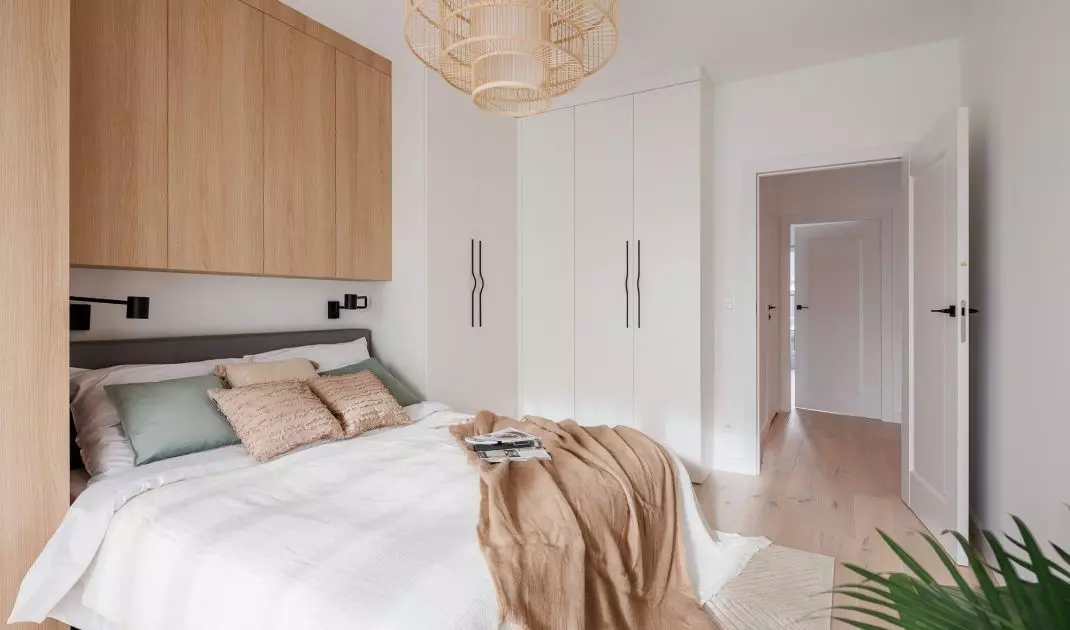 Boho style lamp adds natural charm to the interior