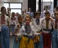 występ ukraińskiego amatorskiego teatru dla dzieci w Krakowie, 14.10.2022 r.